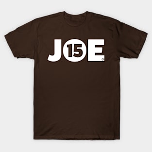 Cleveland Browns QB Joe 15 White T-Shirt